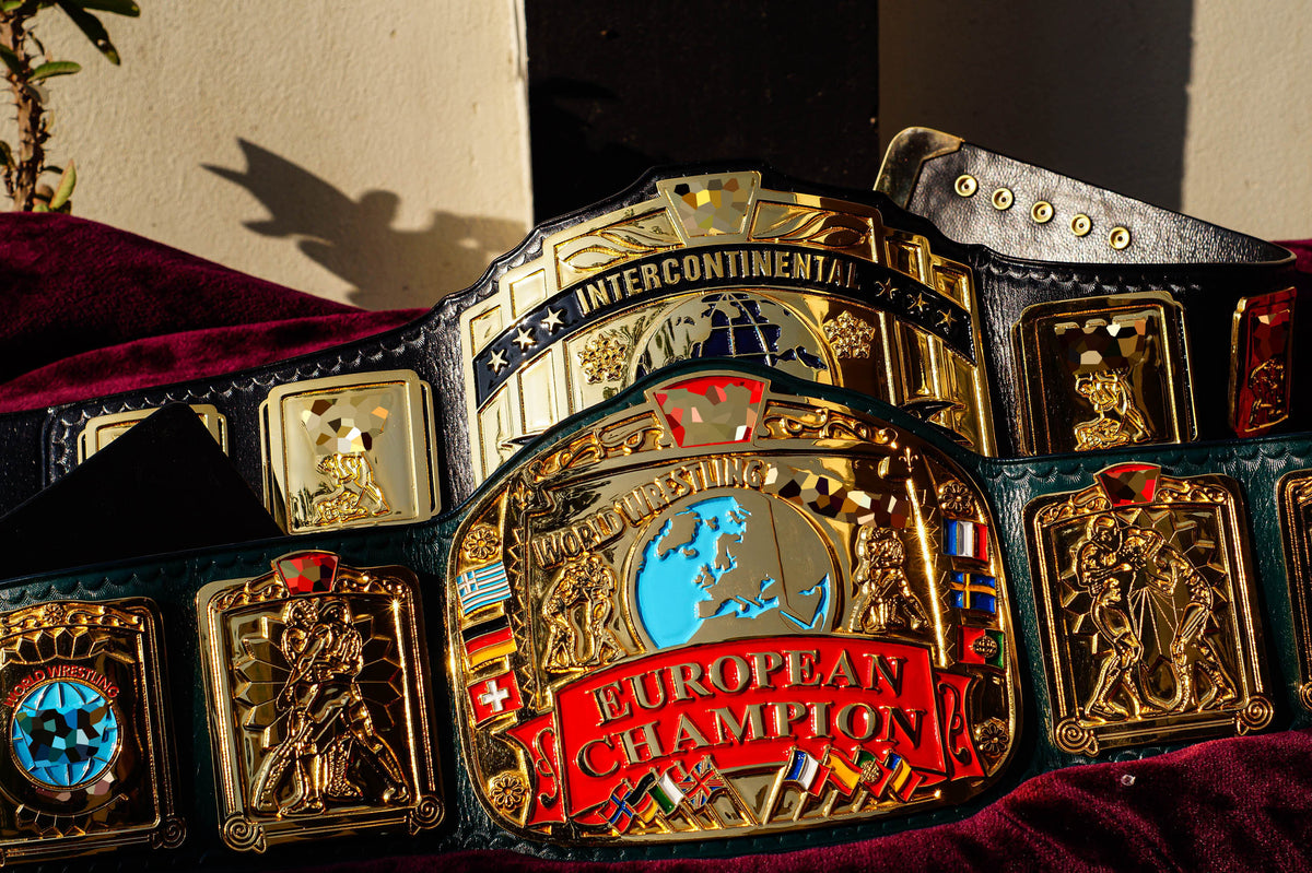 Block Logo Euro Title with Green Leather