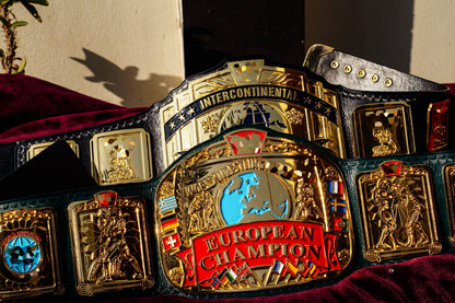 Block Logo Euro Title with Green Leather
