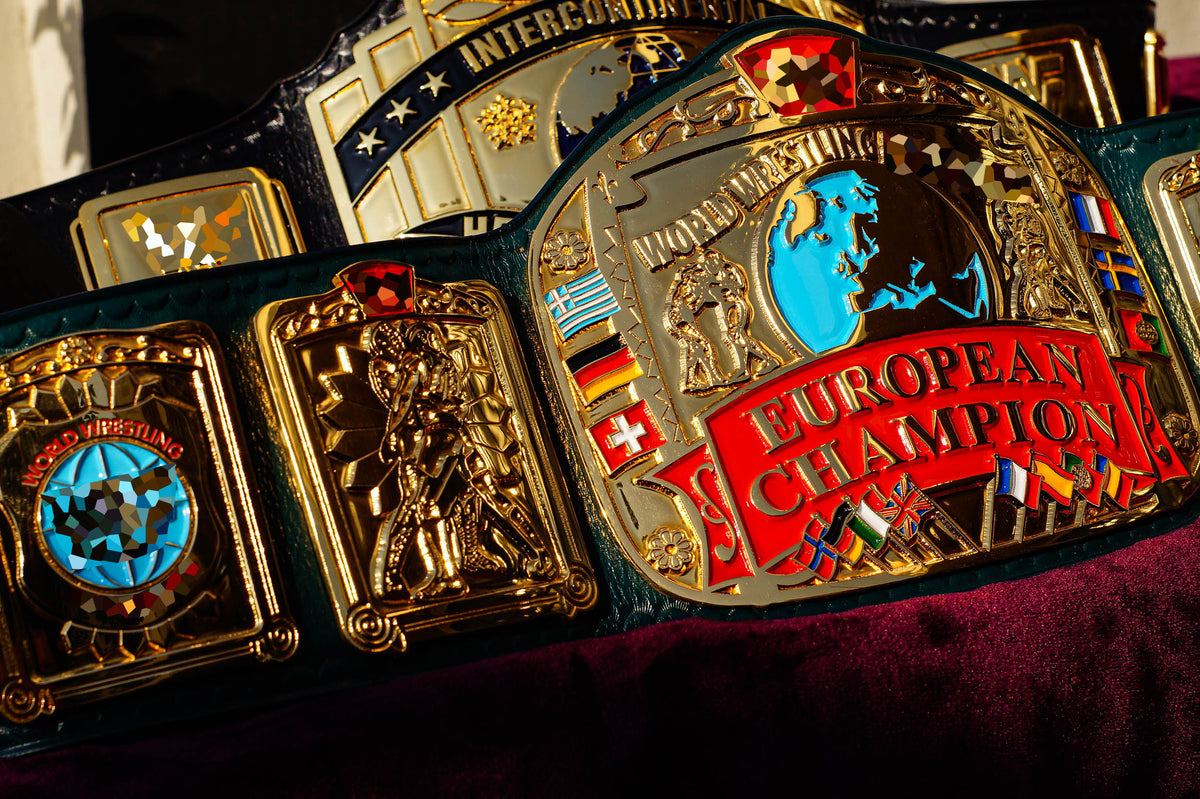 Block Logo Euro Title with Green Leather