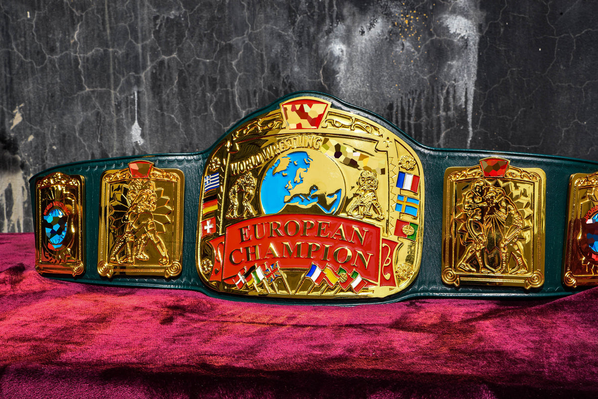 Block Logo Euro Title with Green Leather