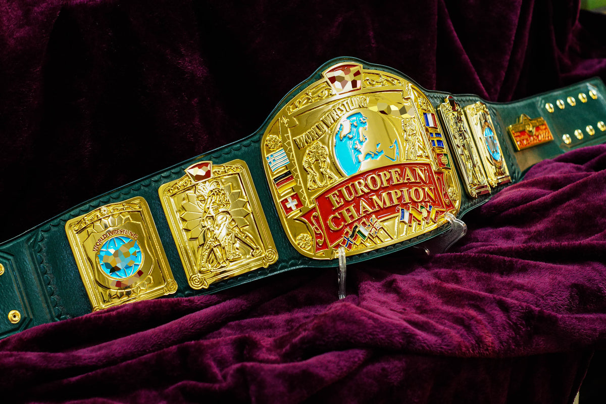 Block Logo Euro Title with Green Leather