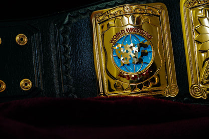 Block Logo Euro Title with Green Leather