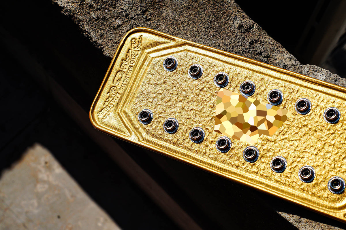 4.2mm Classic IC Title Gold Leather Rounded Corners