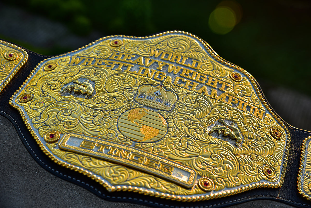 Premium Crumrine Big Gold on Black Leather Gallery 2