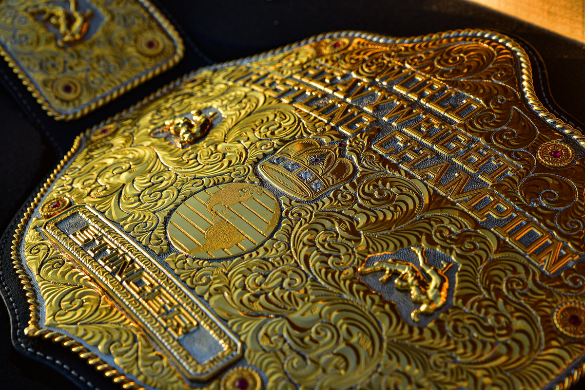 Premium Crumrine Big Gold on Black Leather Gallery 2