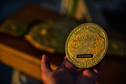 Premium Crumrine Big Gold on Black Leather Gallery 2