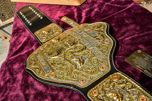Premium Crumrine Big Gold on Black Leather Gallery 1