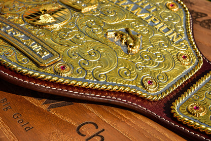 Premium Crumrine Big Gold on Brown Leather Gallery 3
