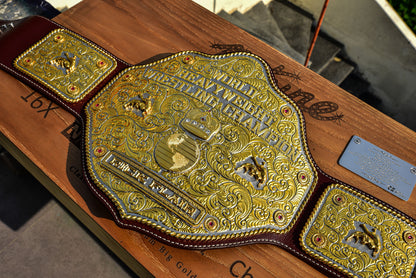Premium Crumrine Big Gold on Brown Leather Gallery 3