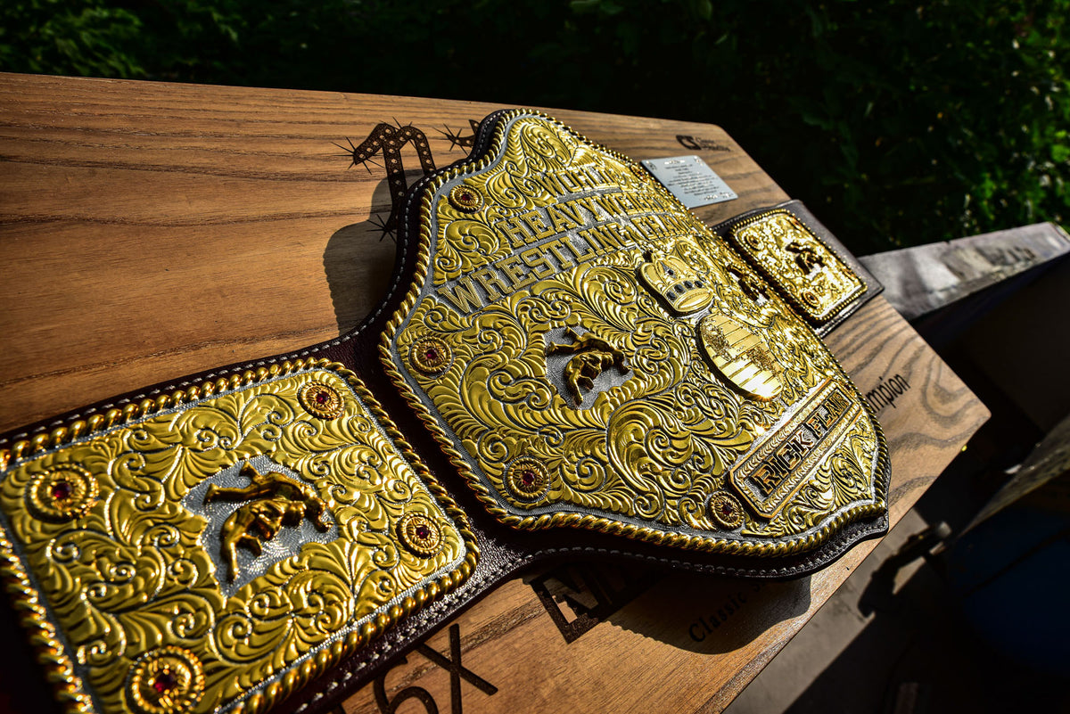 Premium Crumrine Big Gold on Brown Leather Gallery 3
