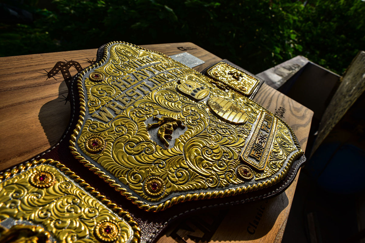 Premium Crumrine Big Gold on Brown Leather Gallery 3
