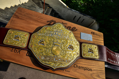Premium Crumrine Big Gold on Brown Leather Gallery 3