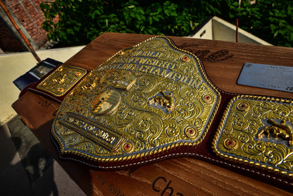 Premium Crumrine Big Gold on Brown Leather Gallery 3