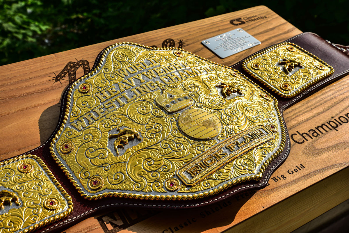 Premium Crumrine Big Gold on Brown Leather Gallery 3
