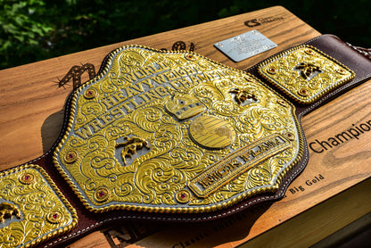 Premium Crumrine Big Gold on Brown Leather Gallery 3