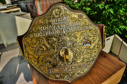Premium Crumrine Big Gold on Brown Leather Gallery 3