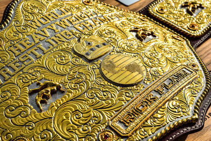 Premium Crumrine Big Gold on Brown Leather Gallery 3