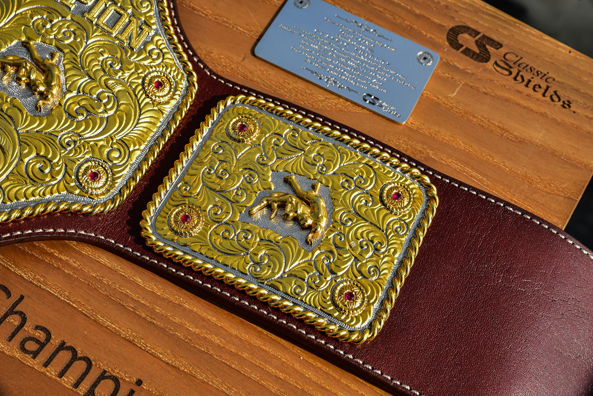Premium Crumrine Big Gold on Brown Leather Gallery 3
