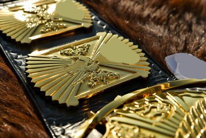 4.2mm Flocked All Gold Winged eagle with 03B2 Leather gallery 3