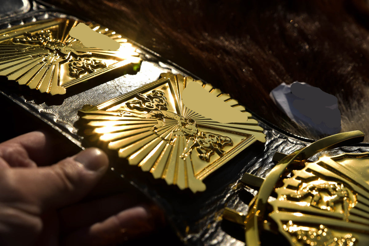 4.2mm Flocked All Gold Winged eagle with 03B2 Leather gallery 3