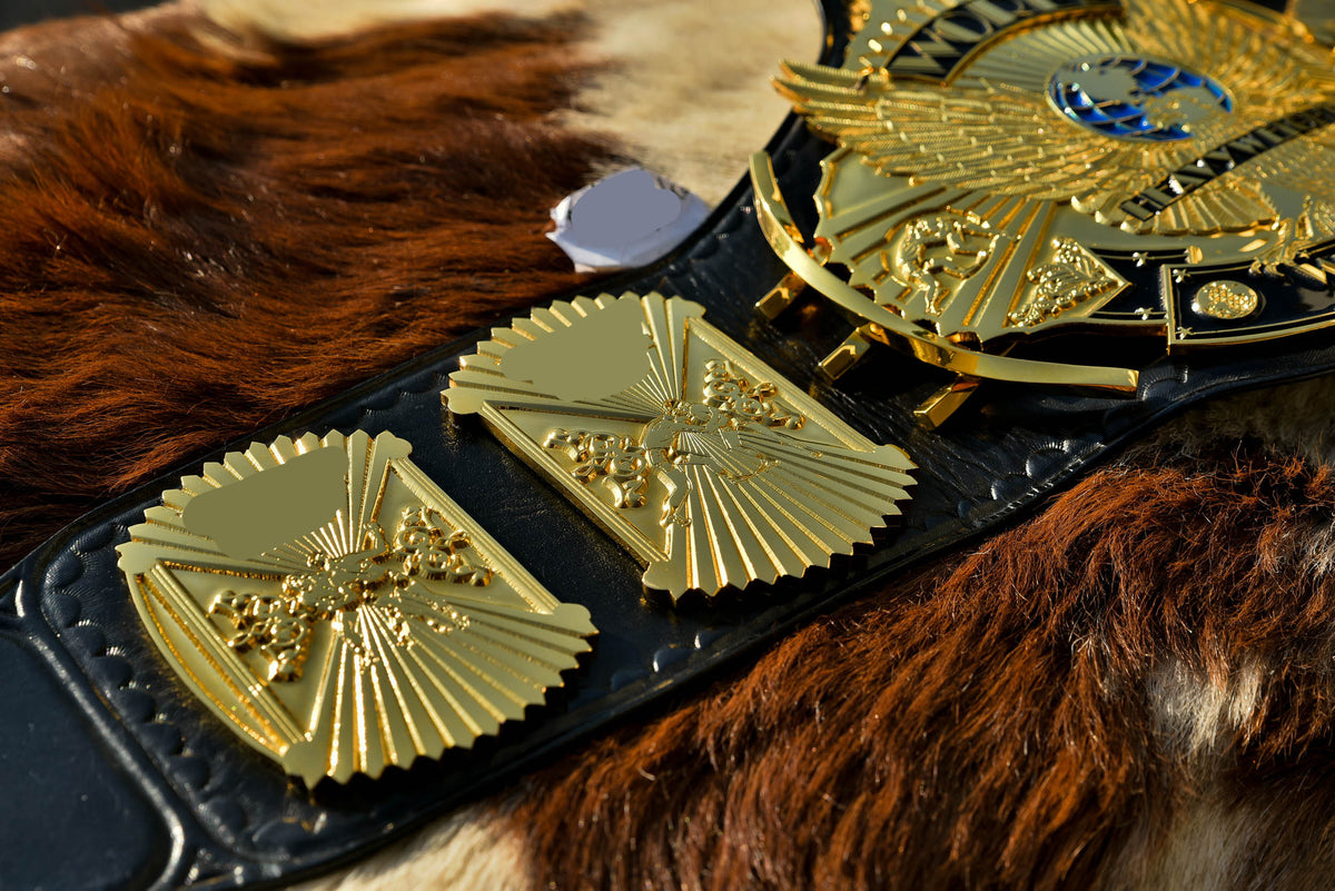4.2mm Flocked All Gold Winged eagle with 03B2 Leather gallery 3