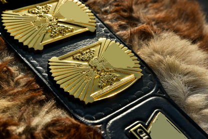 4.2mm Flocked All Gold Winged eagle with 03B2 Leather gallery 3