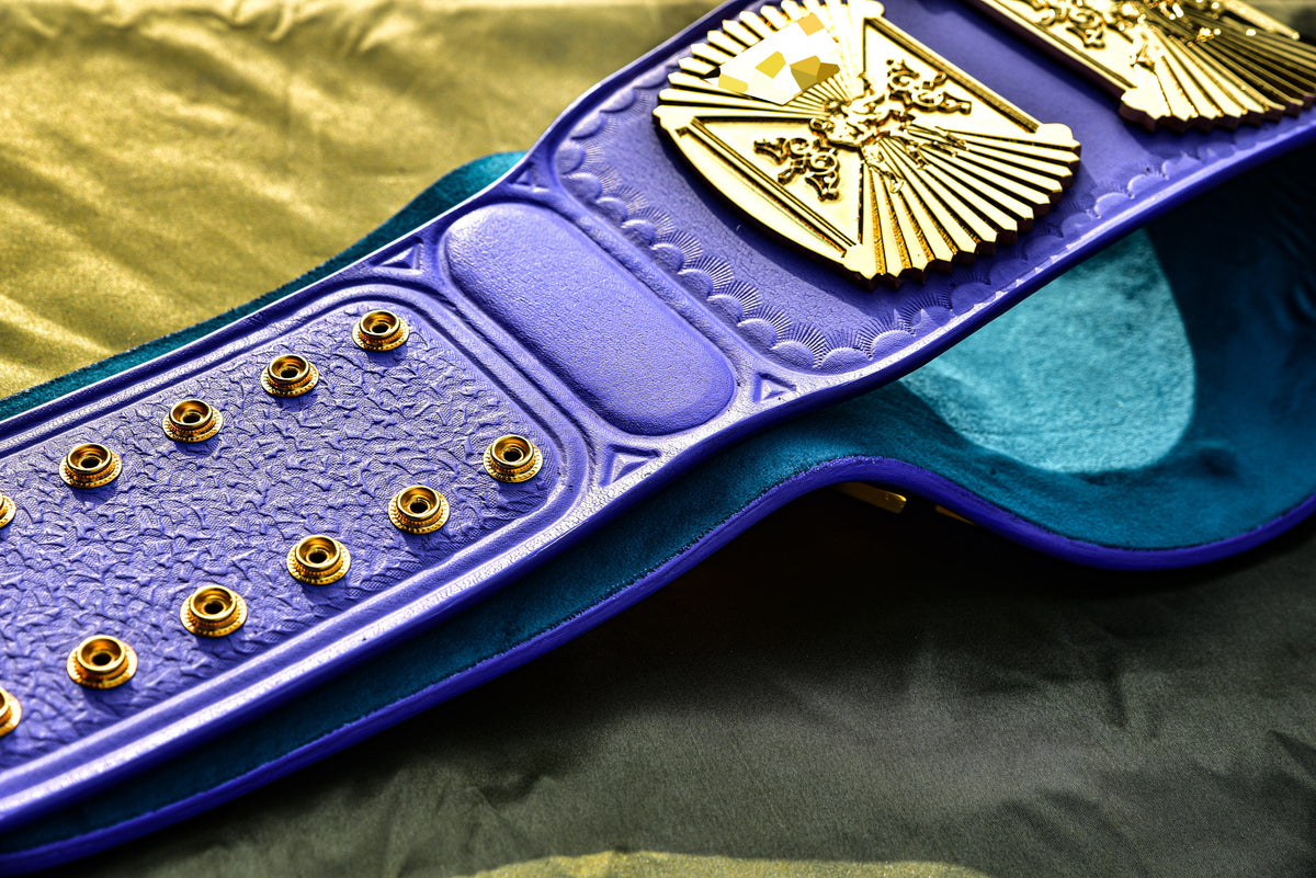 4.2mm Flocked All Gold Winged eagle with 03B2 Lavender Leather