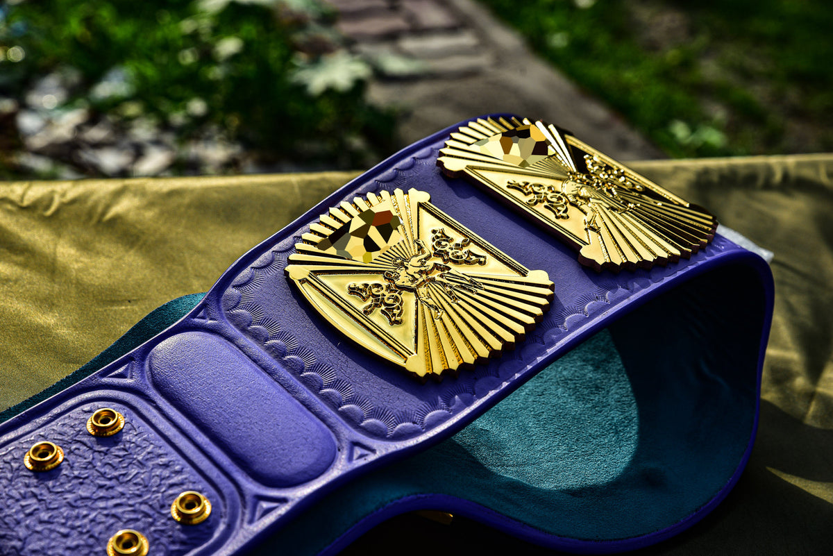 4.2mm Flocked All Gold Winged eagle with 03B2 Lavender Leather