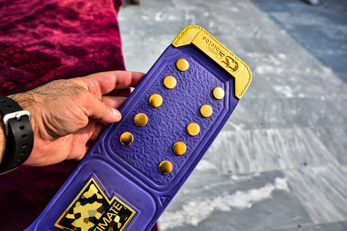 4.2mm Flocked All Gold Winged eagle with 03B2 Lavender Leather