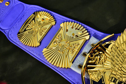 4.2mm Flocked All Gold Winged eagle with 03B2 Lavender Leather