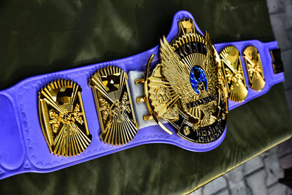 4.2mm Flocked All Gold Winged eagle with 03B2 Lavender Leather