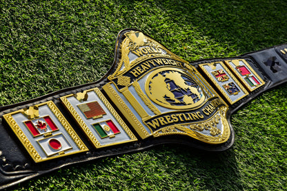 Hogan 86 Title Belt Ring Accurate Leather and Black Backing