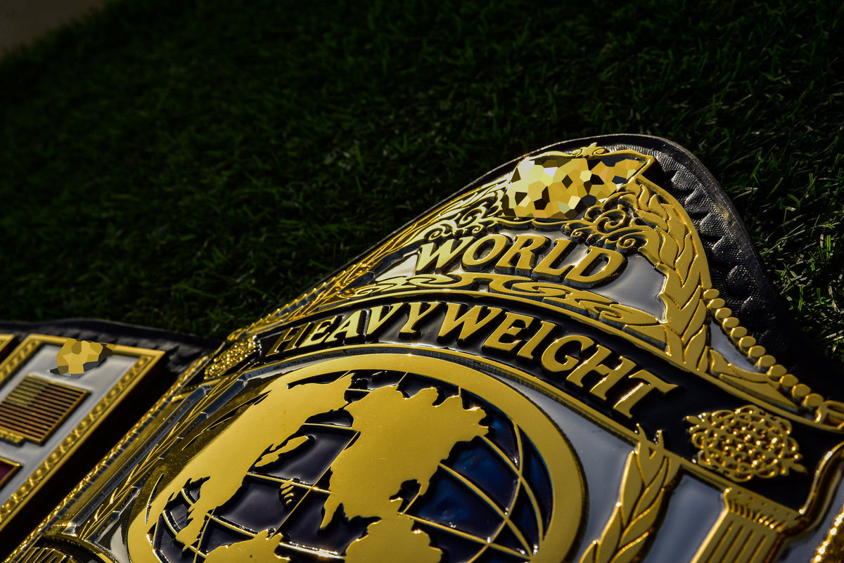 Hogan 86 Title Belt Ring Accurate Leather and Black Backing