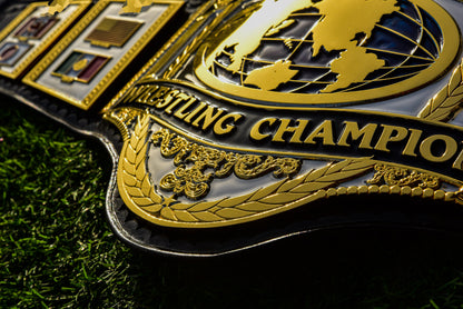 Hogan 86 Title Belt Ring Accurate Leather and Black Backing