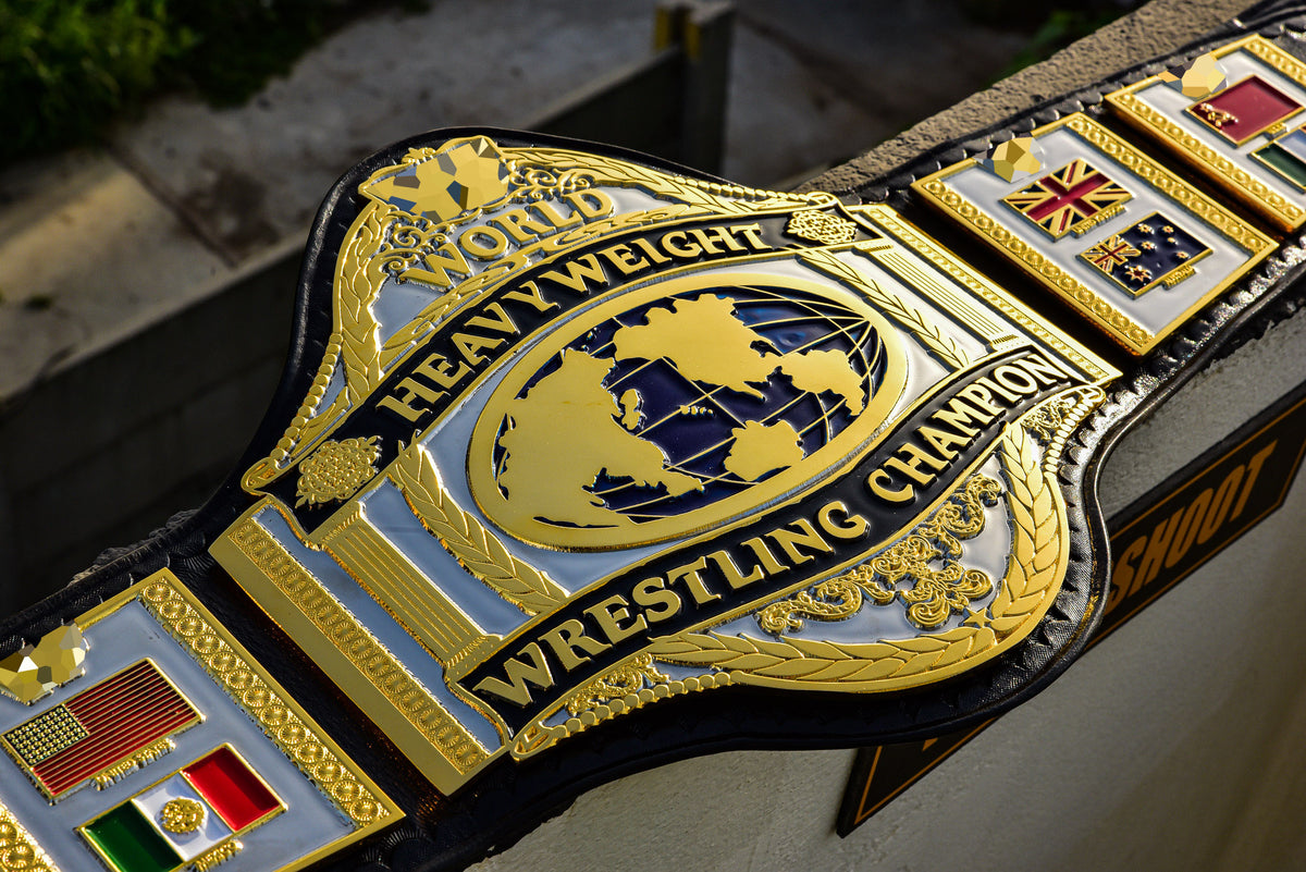 Hogan 86 Title Belt Ring Accurate Leather and Black Backing