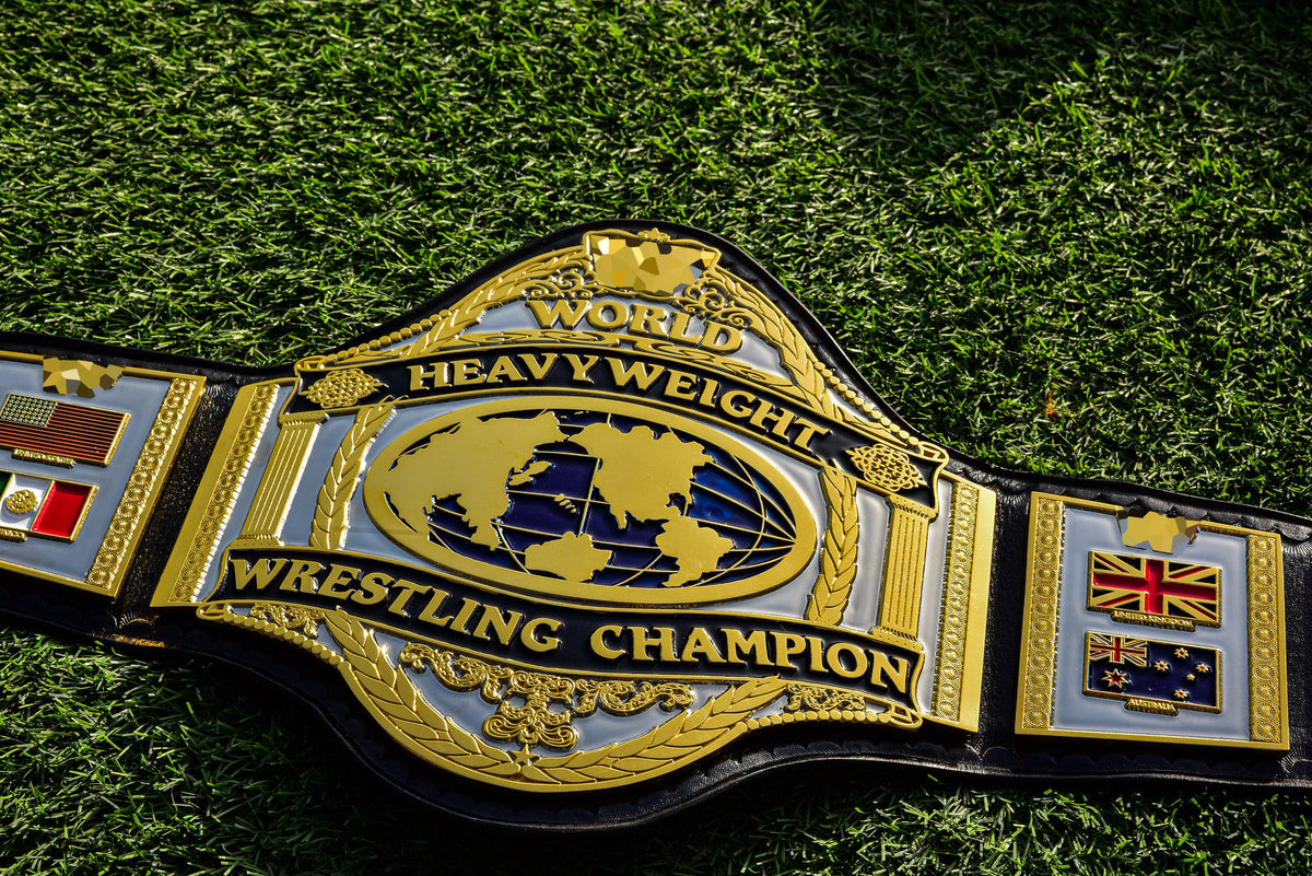 Hogan 86 Title Belt Ring Accurate Leather and Black Backing