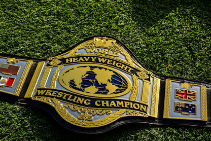 Hogan 86 Title Belt Ring Accurate Leather and Black Backing