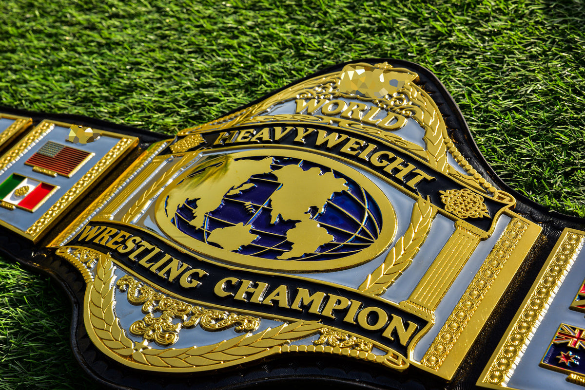 Hogan 86 Title Belt Ring Accurate Leather and Black Backing