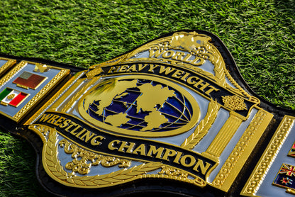 Hogan 86 Title Belt Ring Accurate Leather and Black Backing