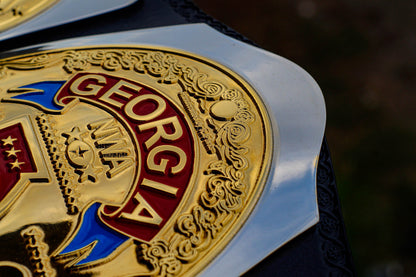 NWA Georgia Heavyweight Title Belt Dual Plated