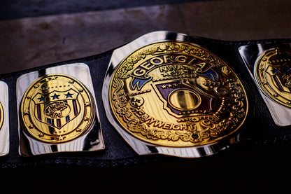 NWA Georgia Heavyweight Title Belt Dual Plated
