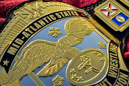 NWA Mid-Atlantic Championship Title Belt — Dual Plated