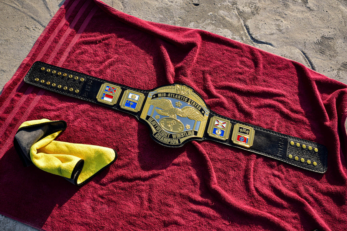 NWA Mid-Atlantic Championship Title Belt — Dual Plated