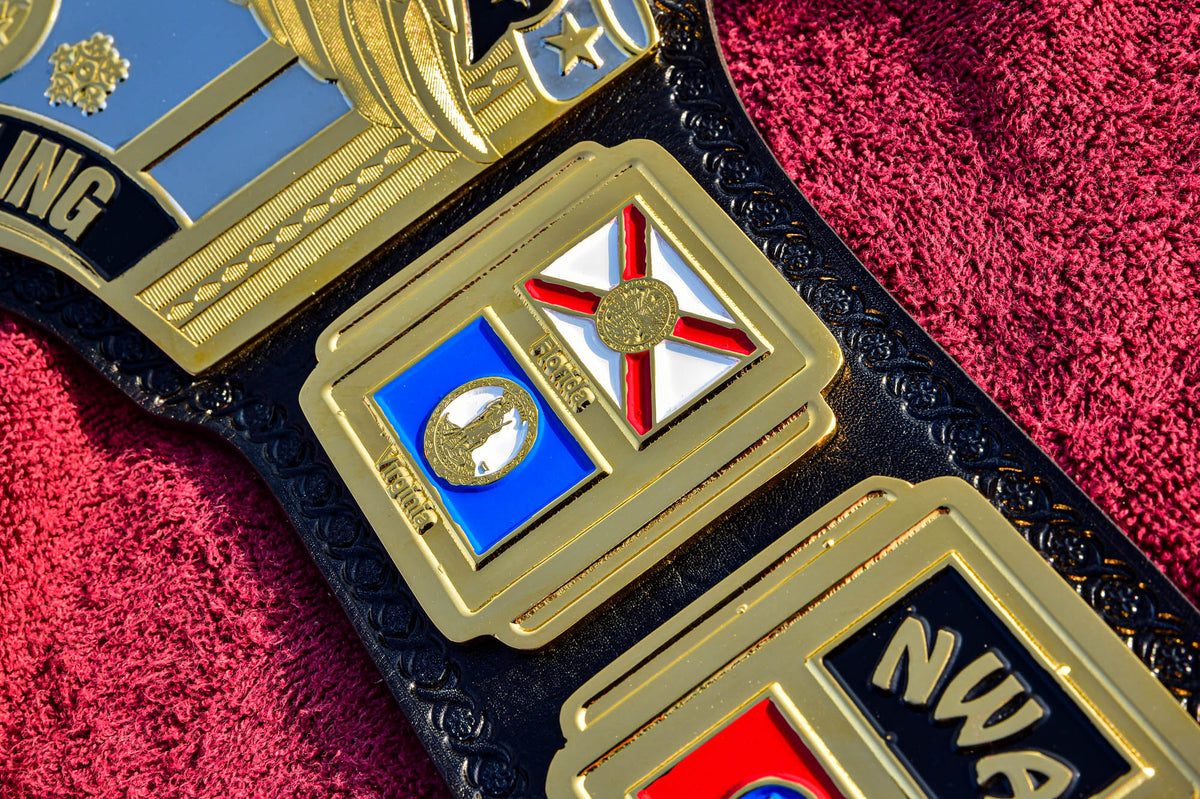 NWA Mid-Atlantic Championship Title Belt — Dual Plated