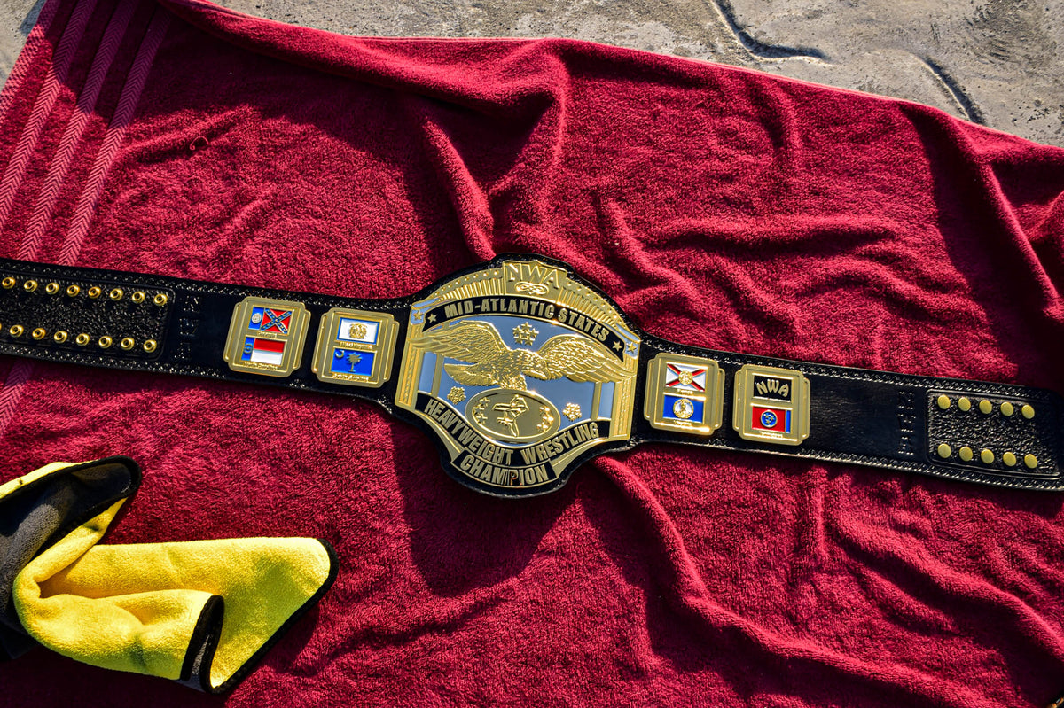 NWA Mid-Atlantic Championship Title Belt — Dual Plated