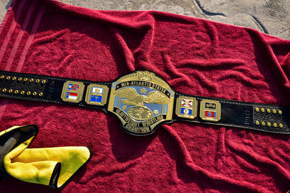 NWA Mid-Atlantic Championship Title Belt — Dual Plated