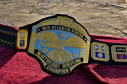 NWA Mid-Atlantic Championship Title Belt — Dual Plated