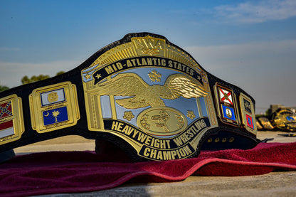 NWA Mid-Atlantic Championship Title Belt — Dual Plated