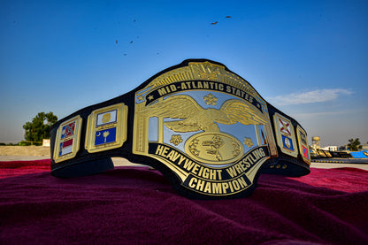 NWA Mid-Atlantic Championship Title Belt — Dual Plated