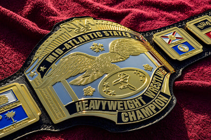 NWA Mid-Atlantic Championship Title Belt — Dual Plated